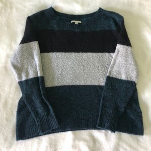 American Eagle Color Block Striped Sweater